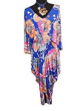 WOMEN'S LOVE IN COLLECTIONS MULTI-COLORED SCARF DRESS